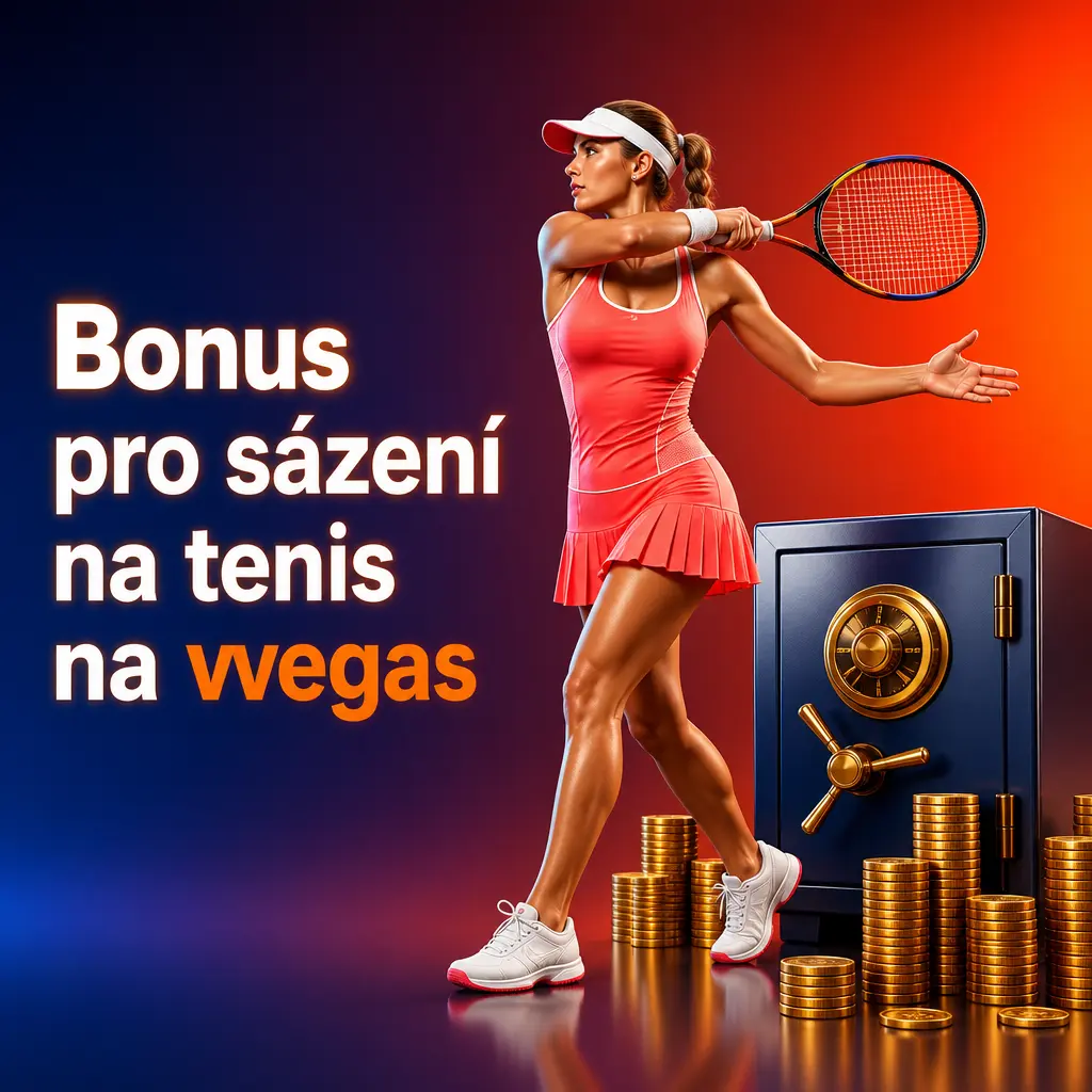 Uvítací bonus 100 % až 5 000 Kč na vvegas pro sázení na tenis ATP, WTA i grand slamy po registraci