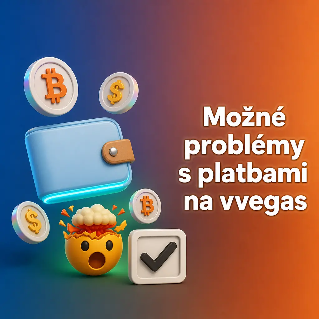 Časté problémy s platbami na Vvegas: odmítnutá karta, neúplná verifikace, nesoulad jména či nesplněné podmínky bonusu