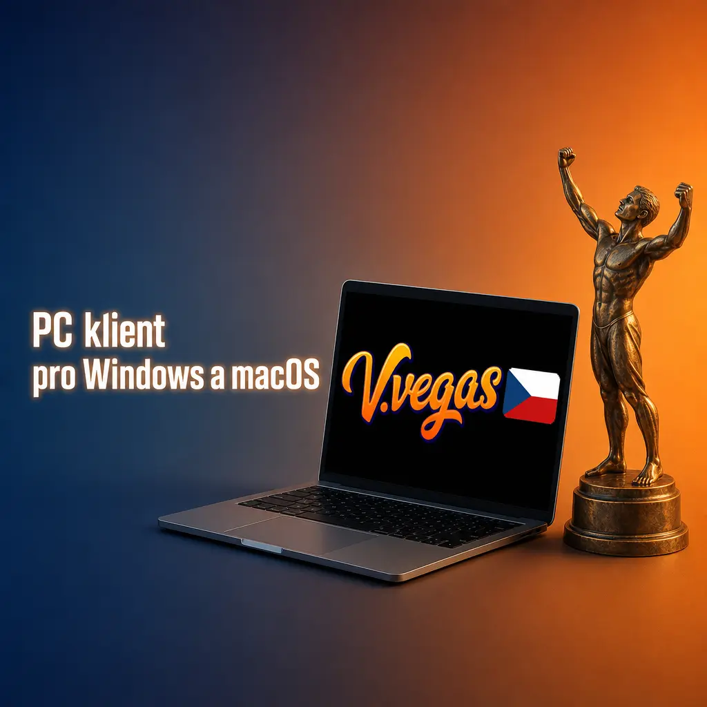 Vsázení na vvegas přes webový prohlížeč na počítači s Windows nebo macOS bez nutnosti stahovat klienta