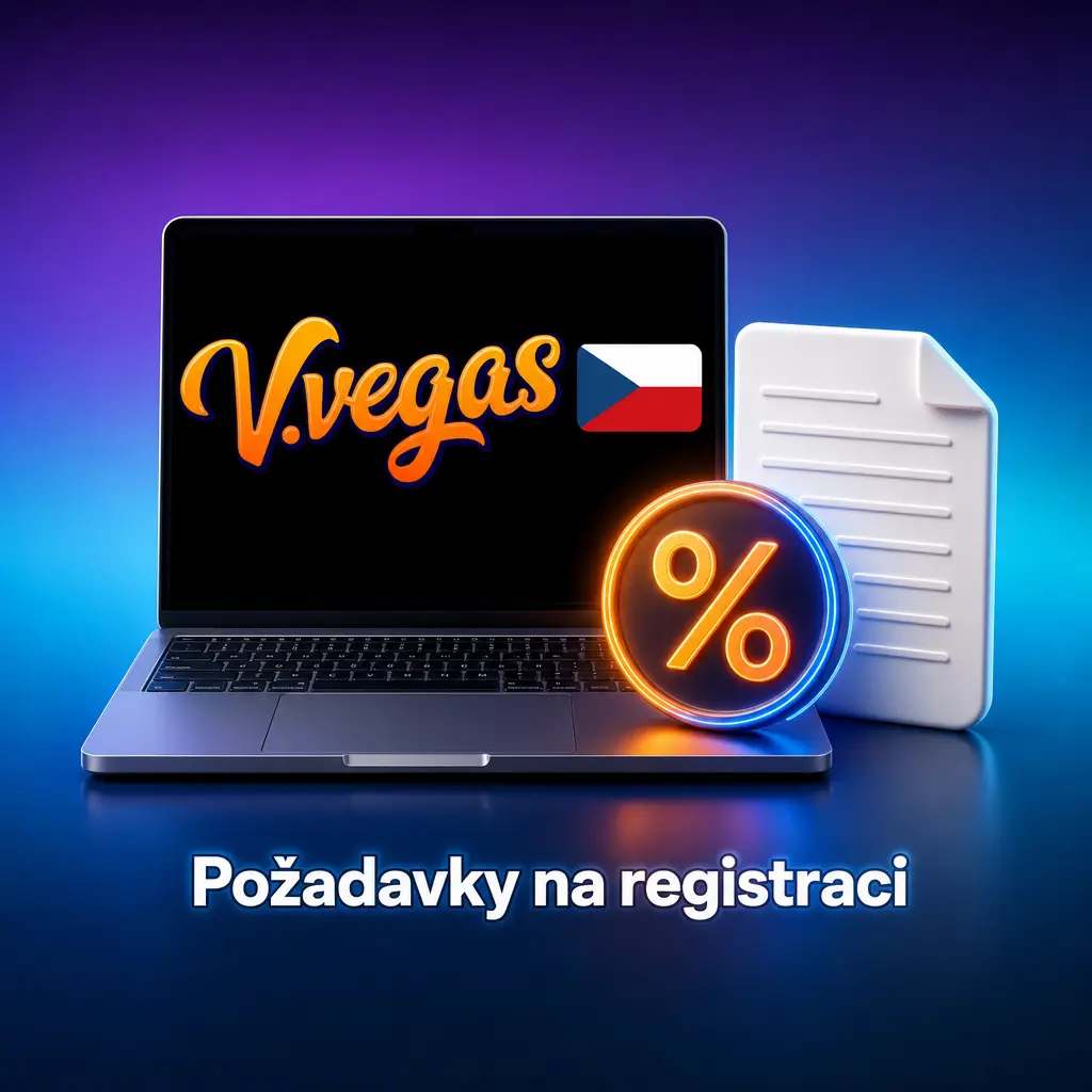 Požadavky na registraci na vvegas: věk 18+, platný e-mail, adresa v ČR a doklad totožnosti pro ověření účtu.